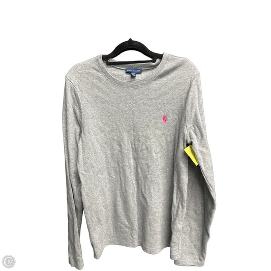 Top Long Sleeve By Ralph Lauren In Grey, Size: Xl
