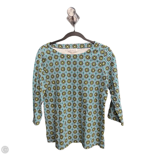 Top 3/4 Sleeve By Liz Claiborne In Multi-colored, Size: L