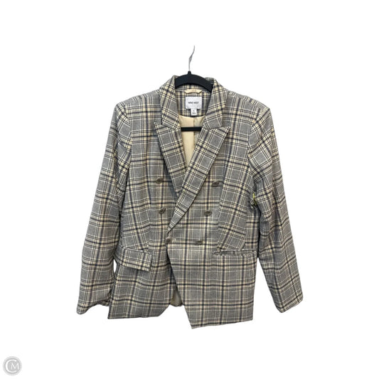 Blazer By Nine West In Plaid Pattern, Size: S
