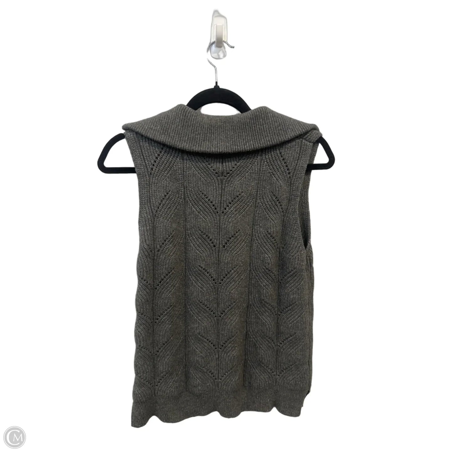 Sweater Short Sleeve By Hem & Thread In Grey, Size: S