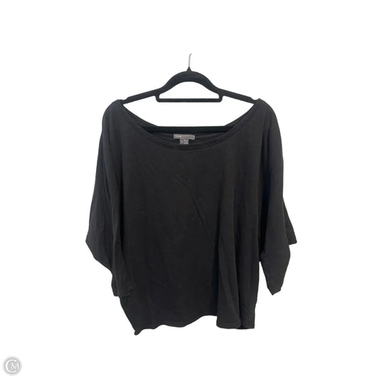 Top 3/4 Sleeve By Vince In Black, Size: S