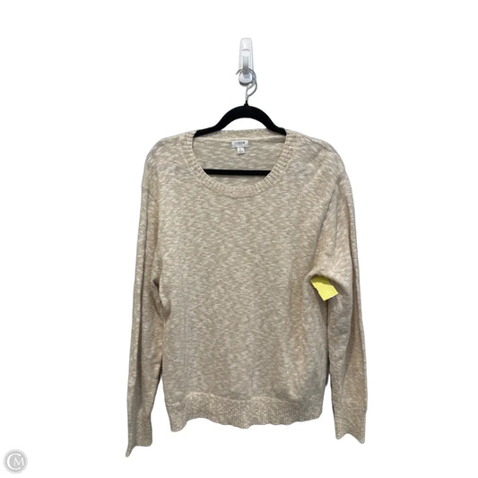 Top Long Sleeve By J. Crew In Cream, Size: L