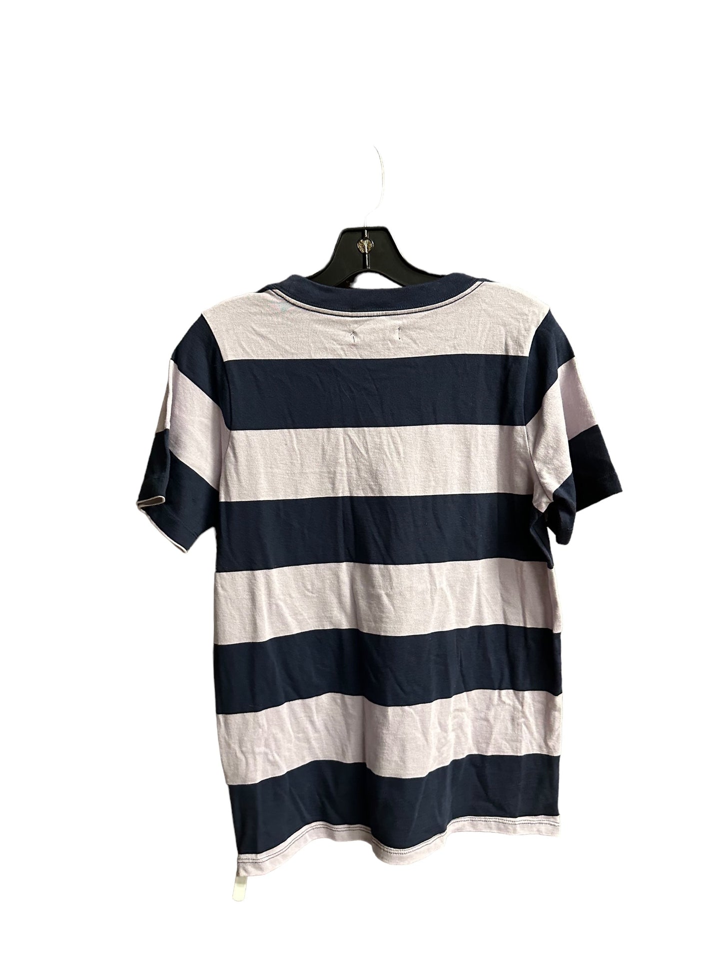 Striped Pattern Top Short Sleeve Madewell, Size S
