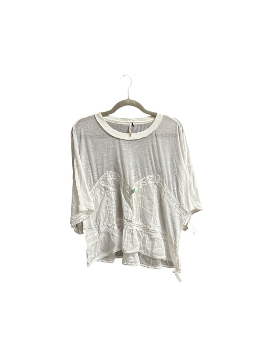 Top Short Sleeve By Free People In White, Size: L