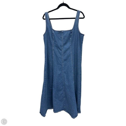 Dress Casual Maxi By Old Navy In Blue Denim, Size: Xl