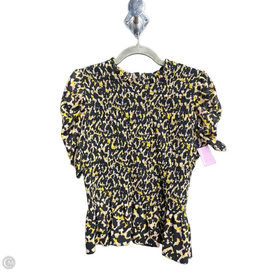 Blouse Short Sleeve By Amanda Uprichard In Multi-colored, Size: L