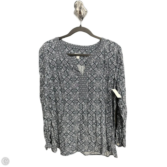 Top Long Sleeve By J. Jill In Multi-colored, Size: L