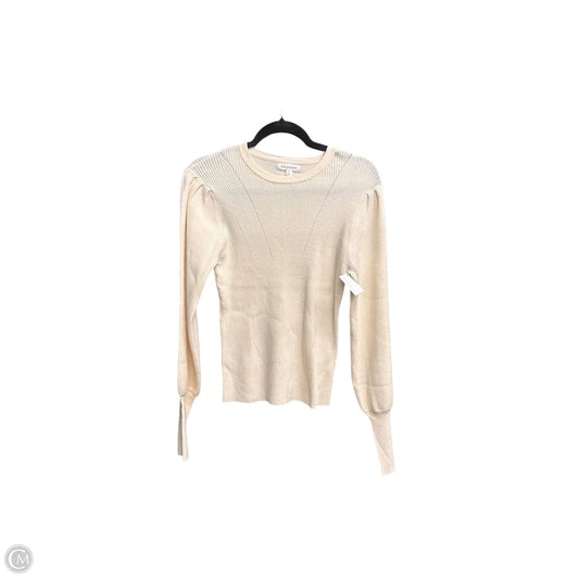 Top Long Sleeve By Blu Pepper In Cream, Size: L