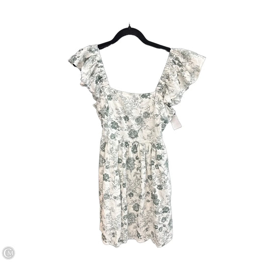 Dress Casual Short By Mi Ami In Green & White, Size: S