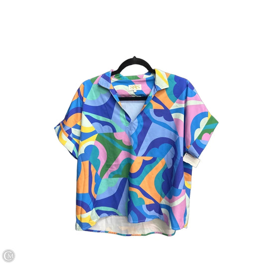 Top Short Sleeve By Clothes Mentor In Multi-colored, Size: M