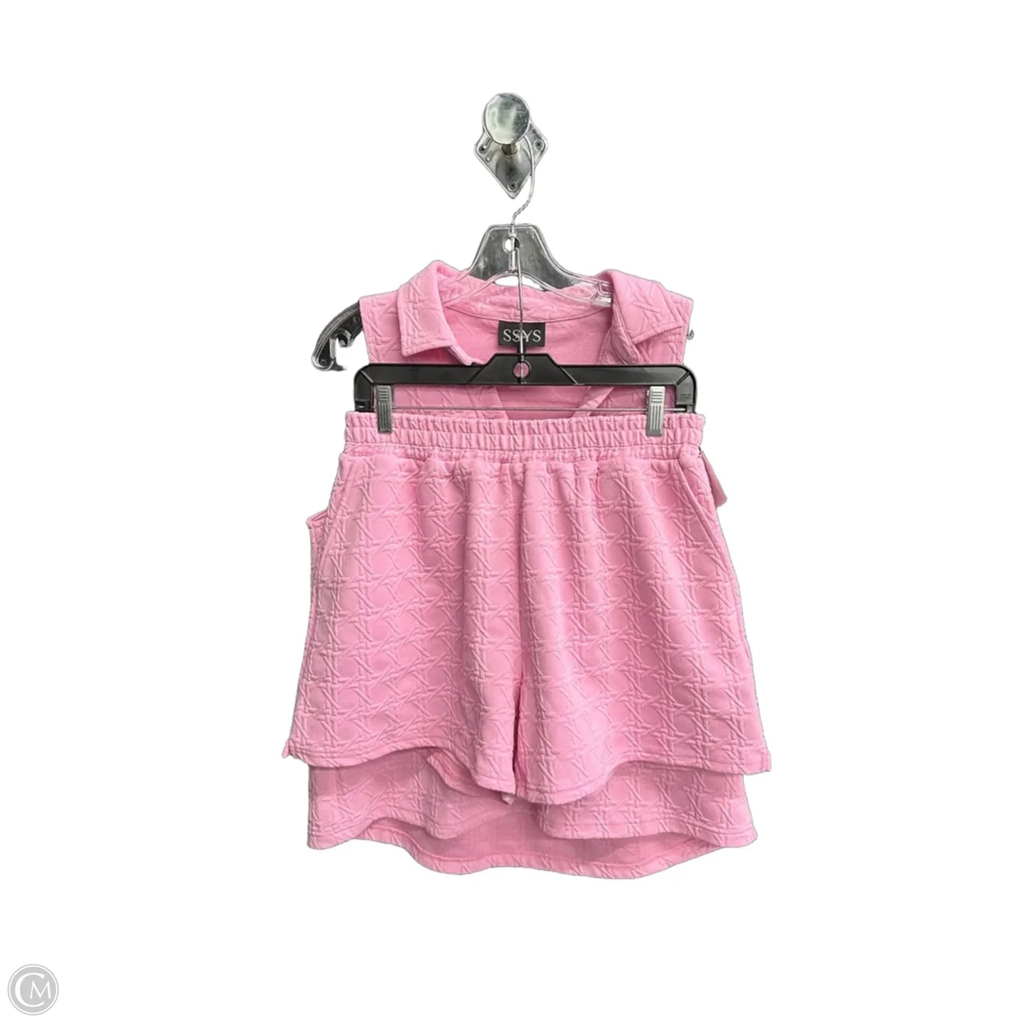 Shorts Set By Clothes Mentor In Pink, Size: M