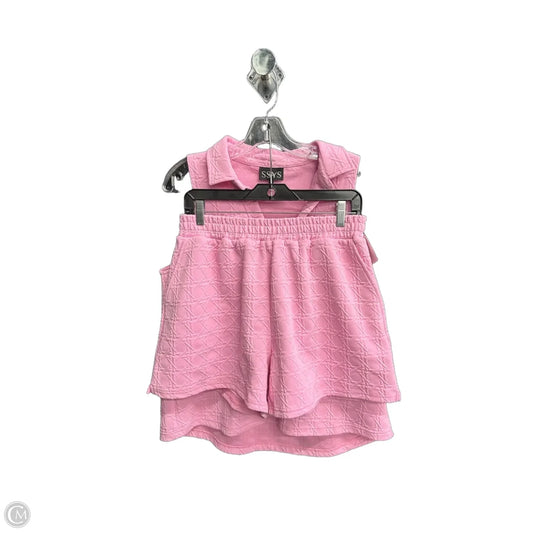 Shorts Set By Clothes Mentor In Pink, Size: M