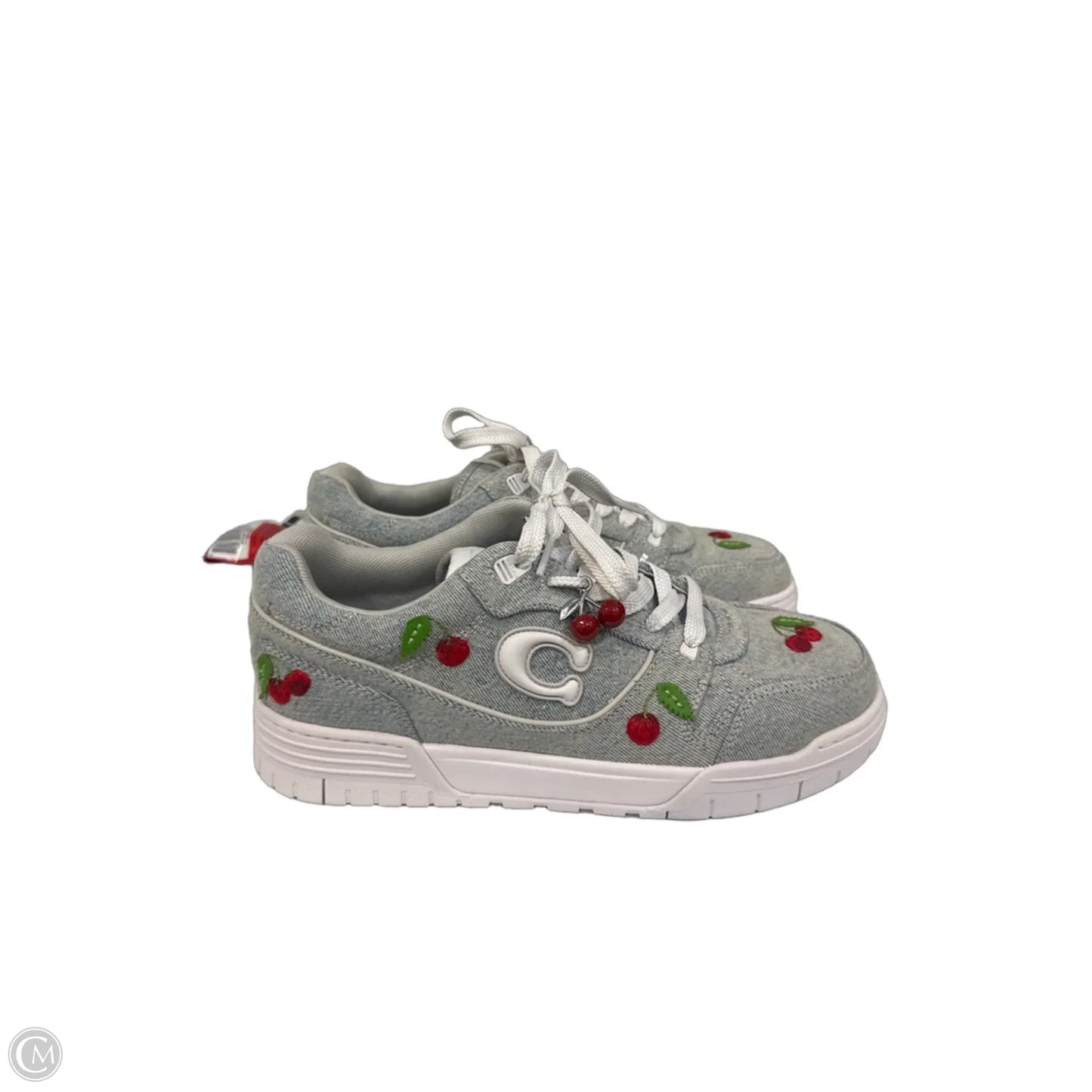 Shoes Designer By Coach In Blue Denim, Size: 10