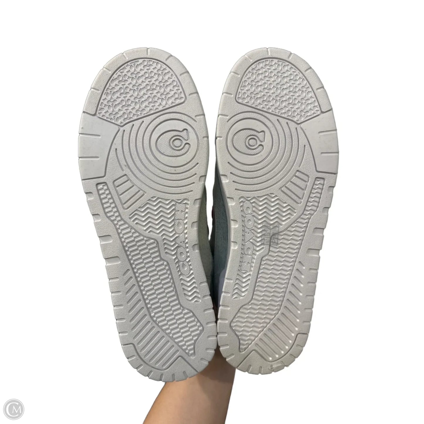 Shoes Designer By Coach In Blue Denim, Size: 10