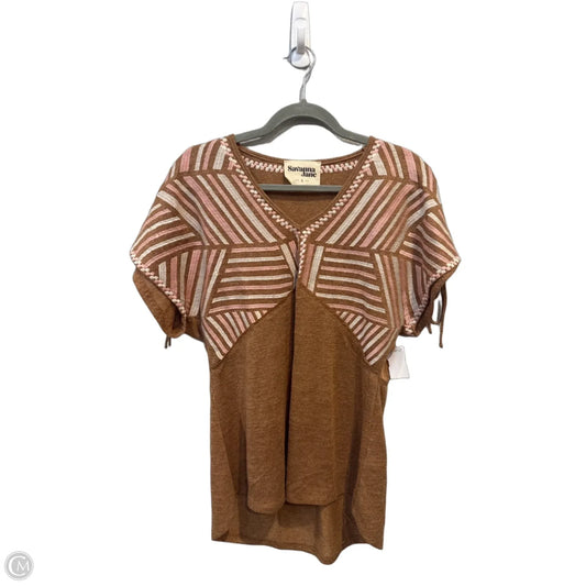 Tunic Short Sleeve By Savanna Jane In Multi-colored, Size: L