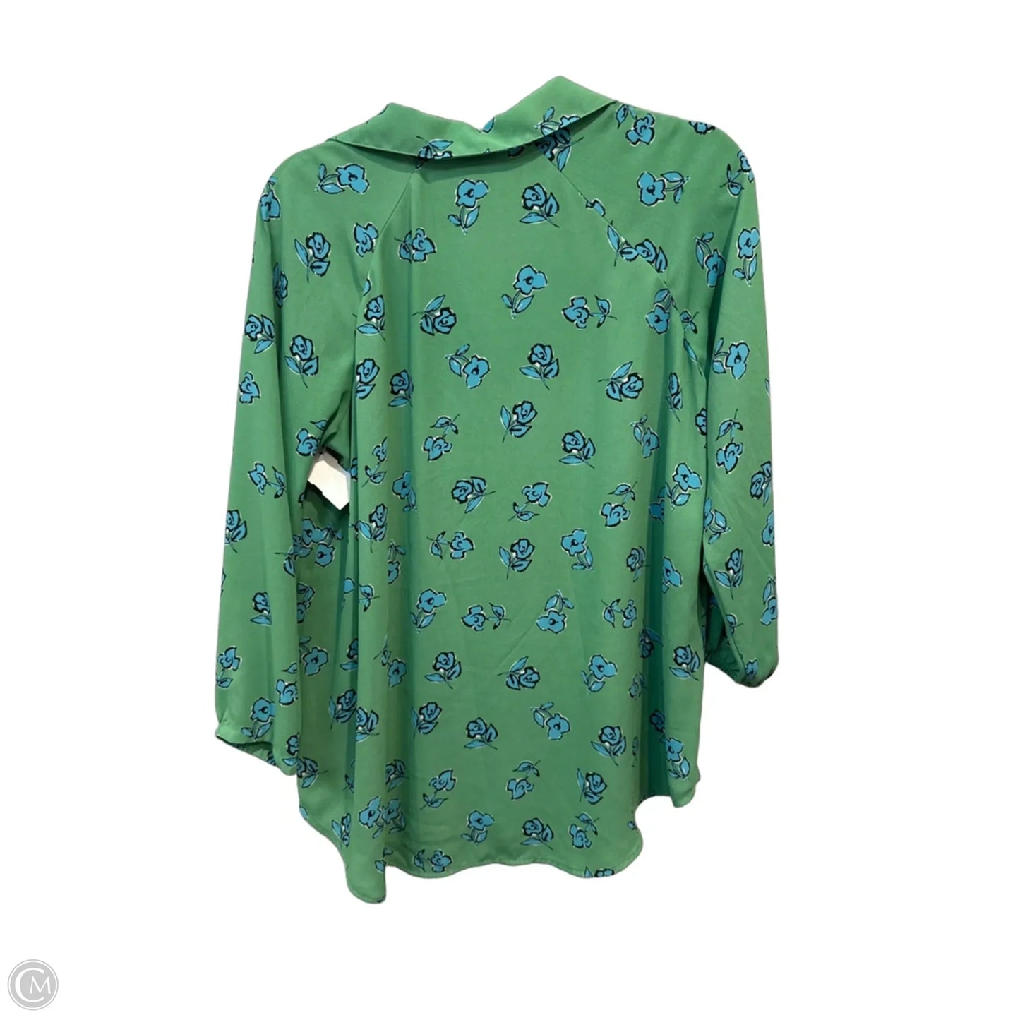 Blouse Long Sleeve By Cabi In Floral Print, Size: Xs