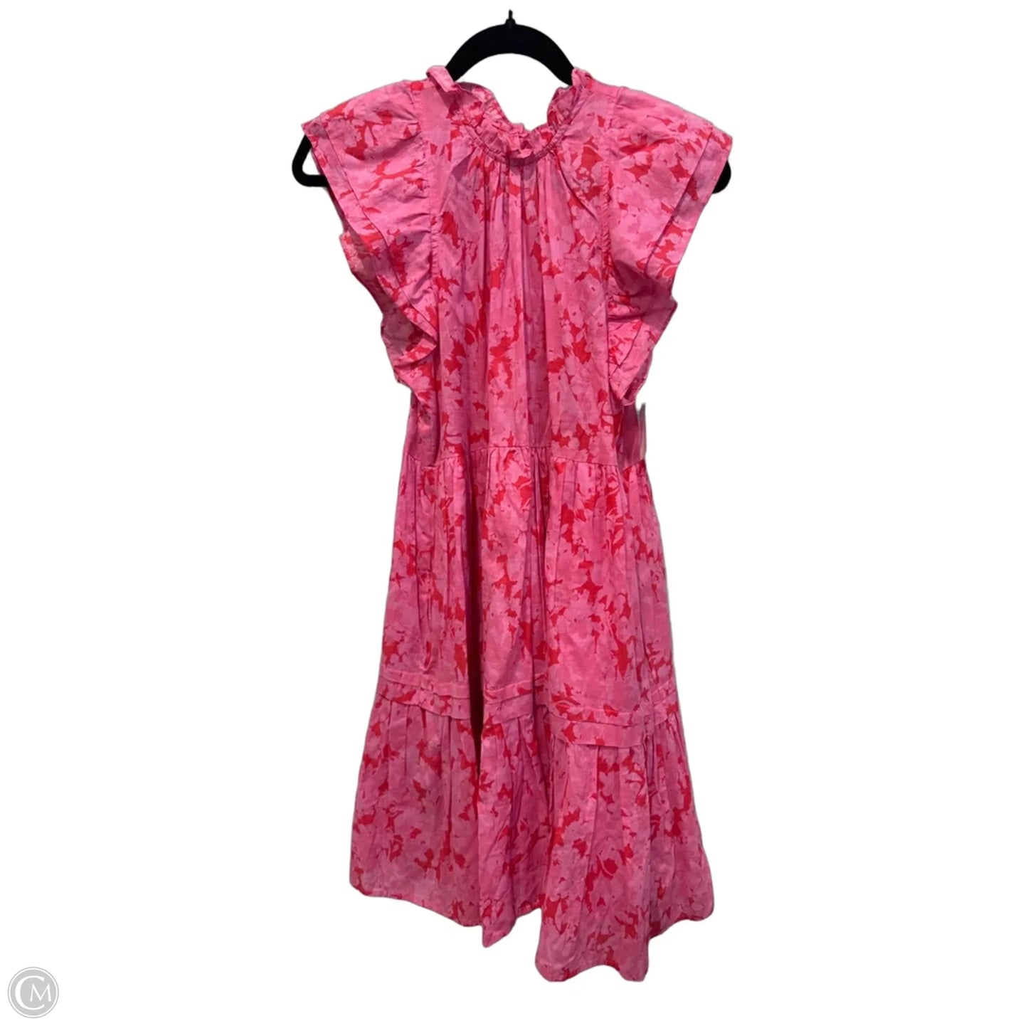Dress Casual Midi By Karlie In Pink & Red, Size: M