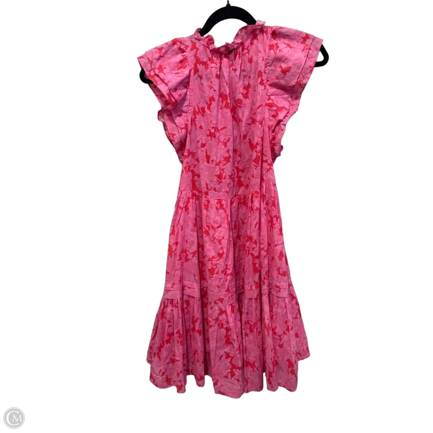 Dress Casual Midi By Karlie In Pink & Red, Size: M