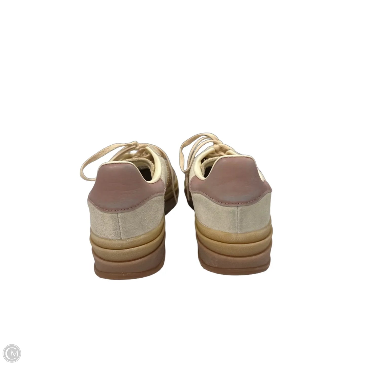 Shoes Sneakers Platform By Adidas In Cream & Pink, Size: 8.5