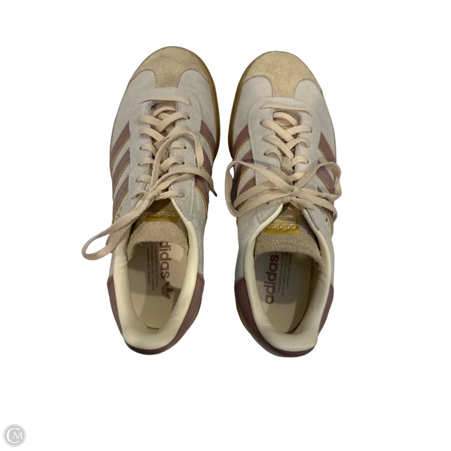 Shoes Sneakers Platform By Adidas In Cream & Pink, Size: 8.5