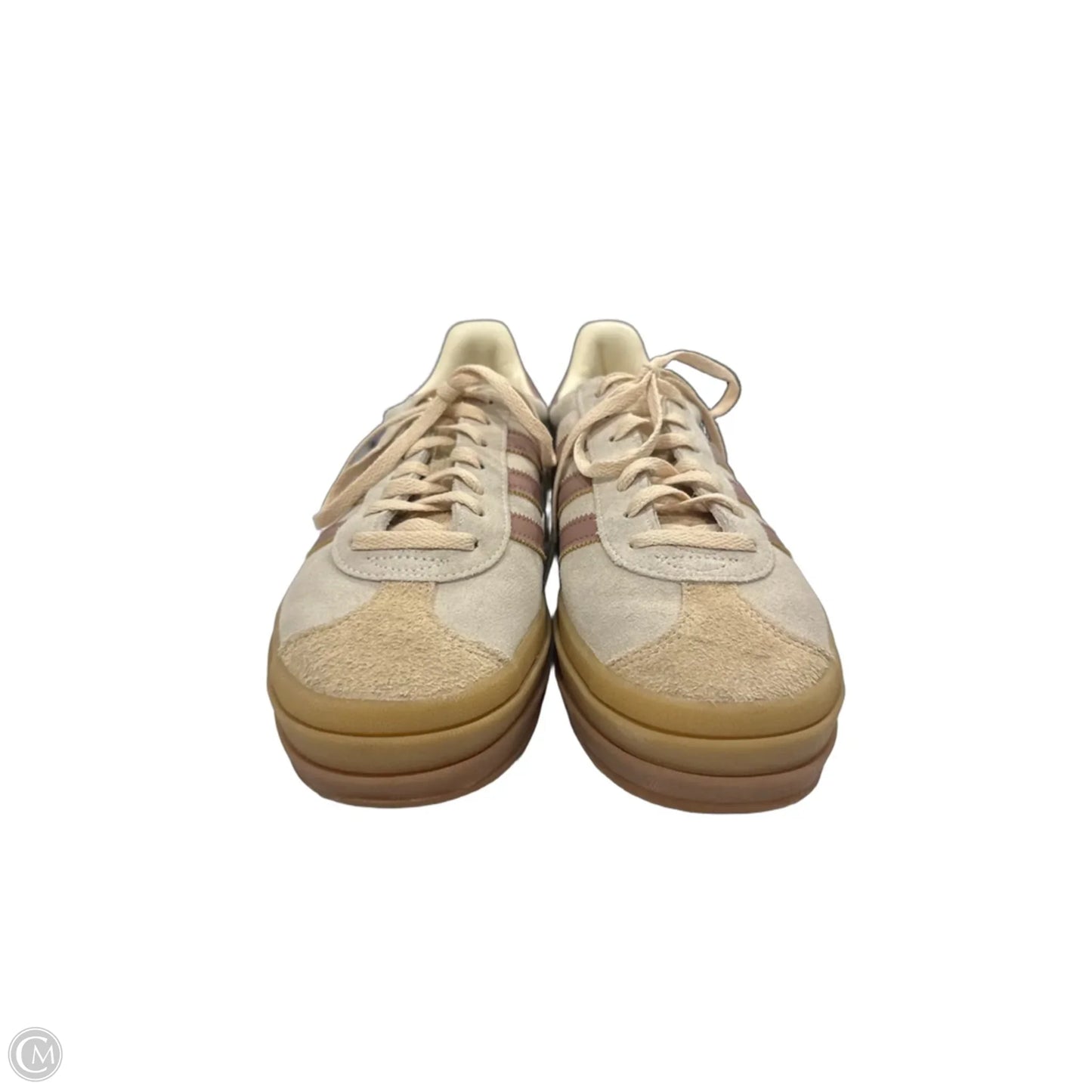 Shoes Sneakers Platform By Adidas In Cream & Pink, Size: 8.5