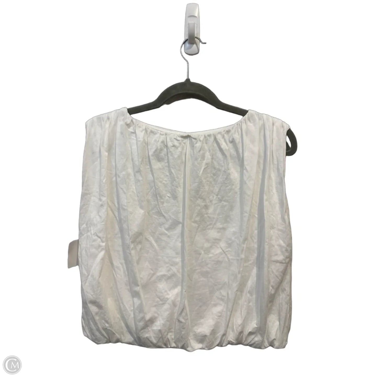 Top Sleeveless By Loft In White, Size: M