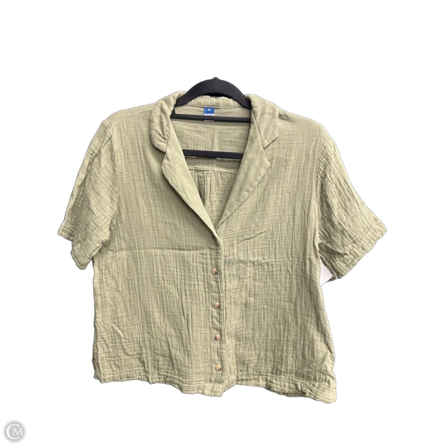 Top Short Sleeve By Old Navy In Green, Size: Xs