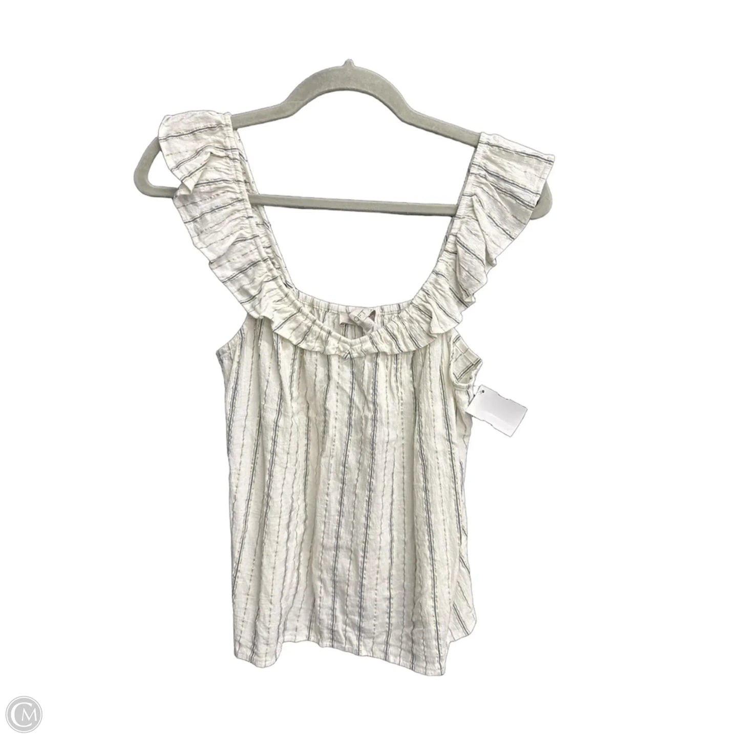 Blouse Sleeveless By Loft In Striped Pattern, Size: Xs
