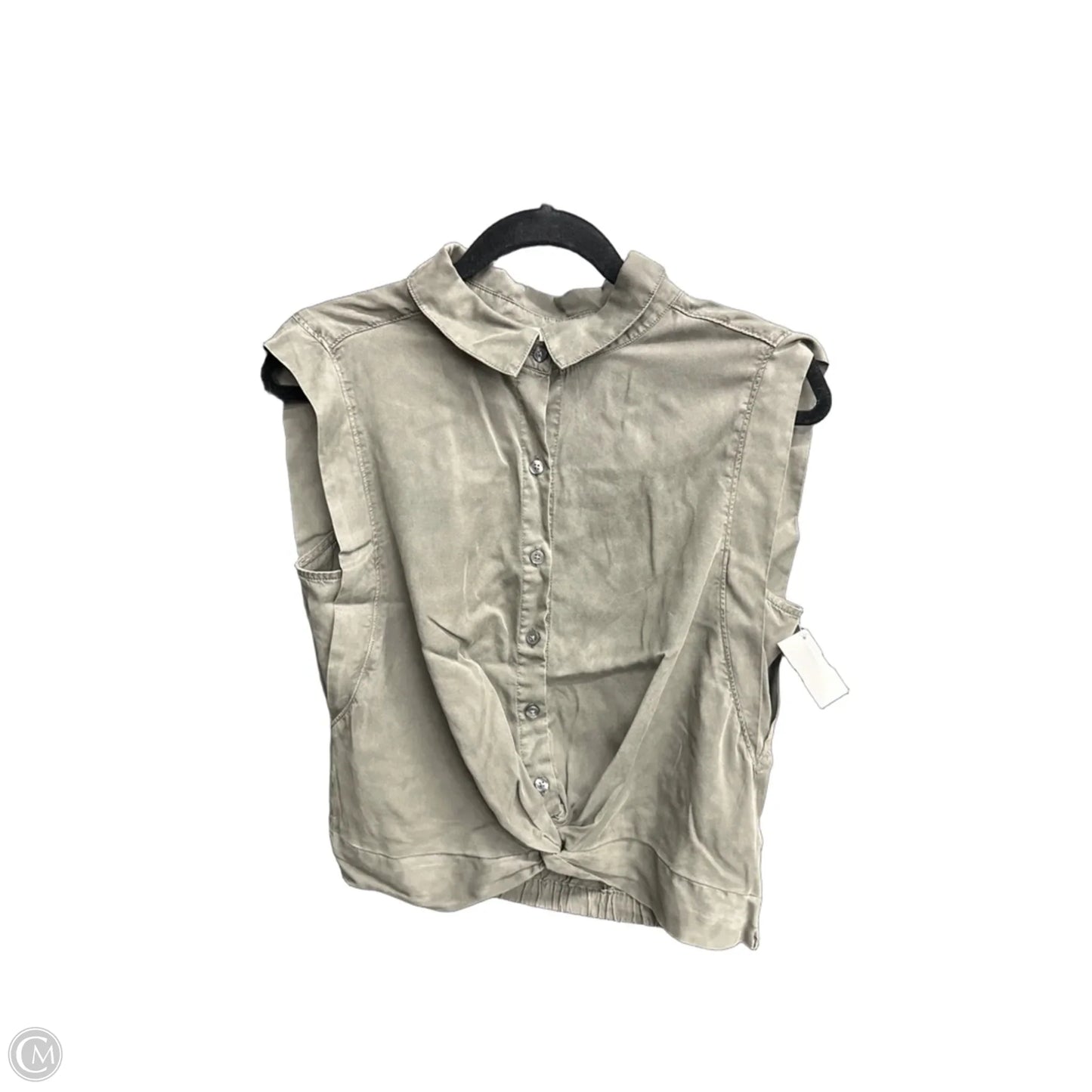 Top Sleeveless By Evereve In Green, Size: S