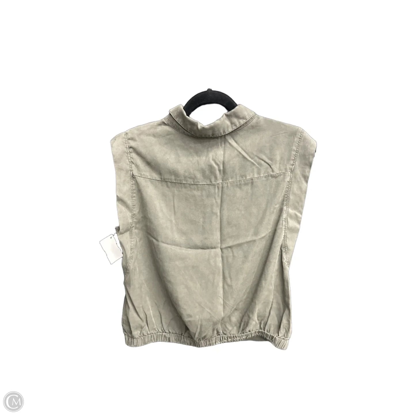 Top Sleeveless By Evereve In Green, Size: S