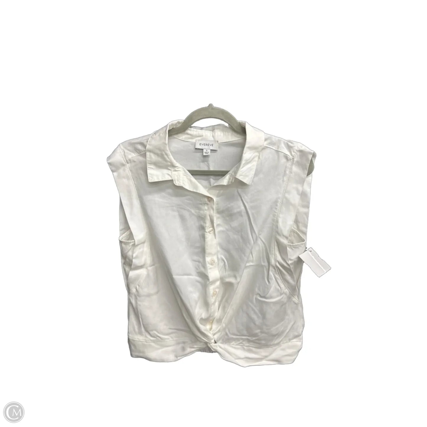 Top Sleeveless By Evereve In White, Size: S