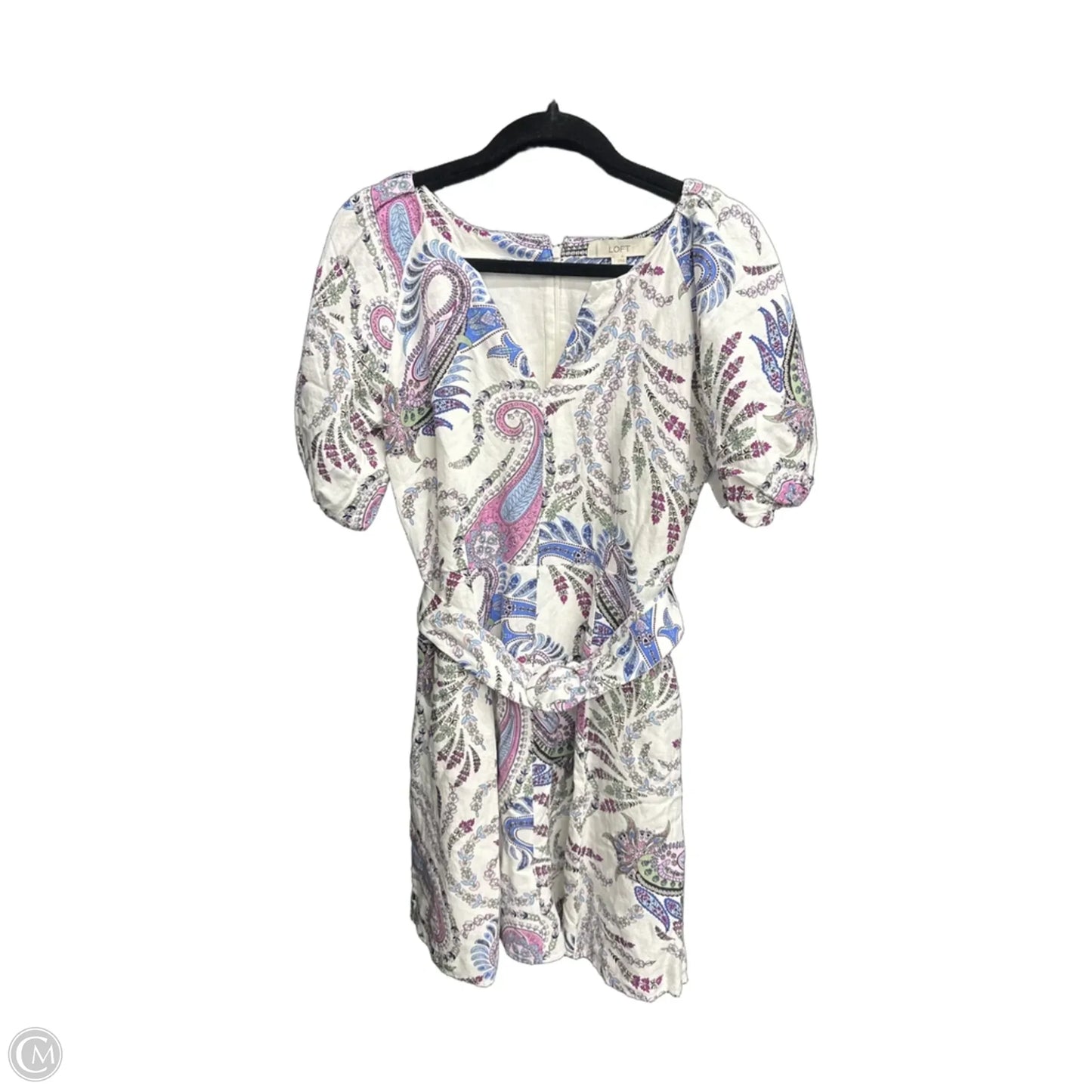Dress Casual Midi By Loft In Paisley Print, Size: Xs