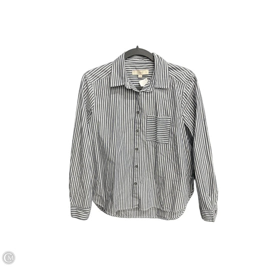 Top Long Sleeve By Loft In Striped Pattern, Size: Xs