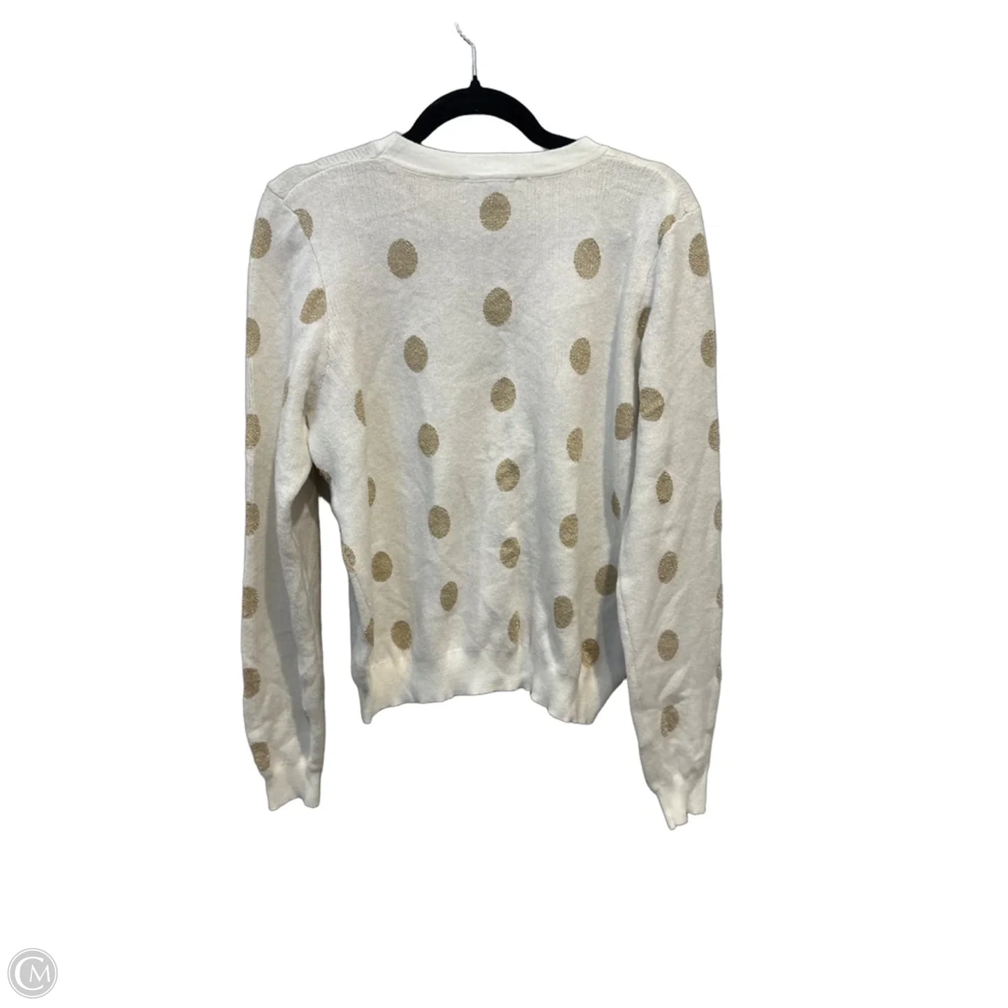 Sweatshirt Crewneck By Draper James In Polkadot Pattern, Size: L