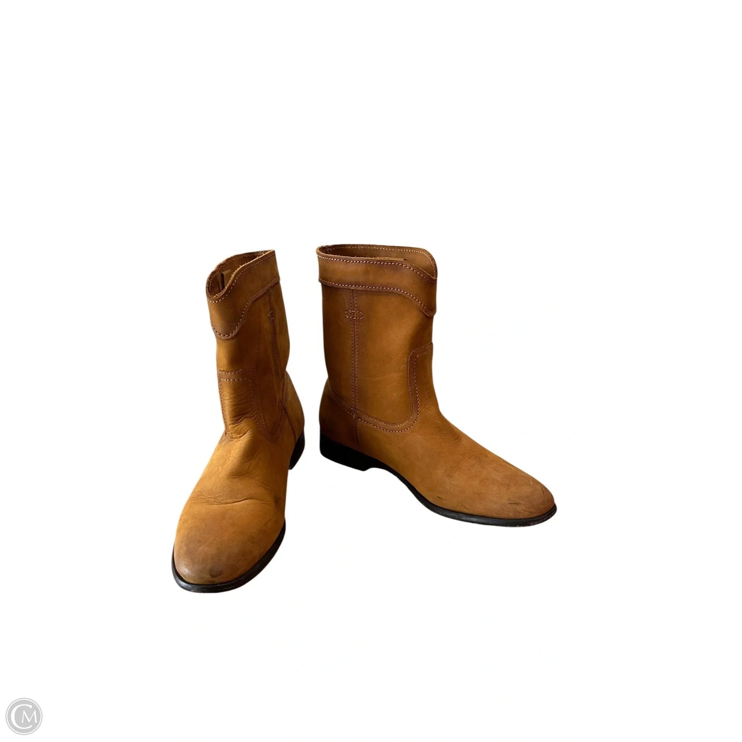 Boots Designer By Frye In Brown, Size: 7.5
