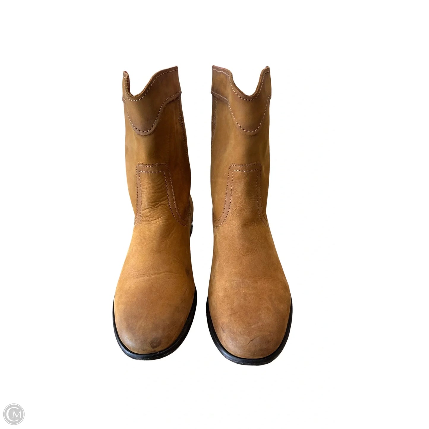 Boots Designer By Frye In Brown, Size: 7.5