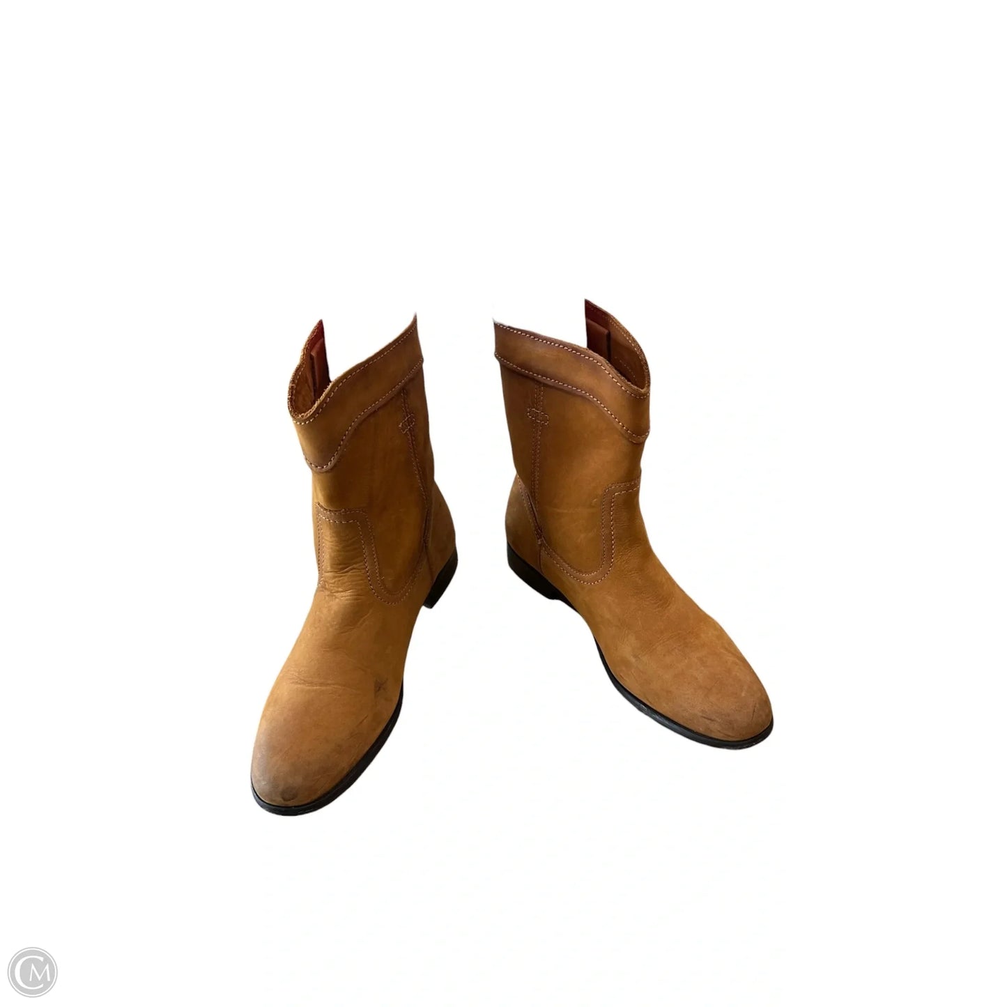 Boots Designer By Frye In Brown, Size: 7.5