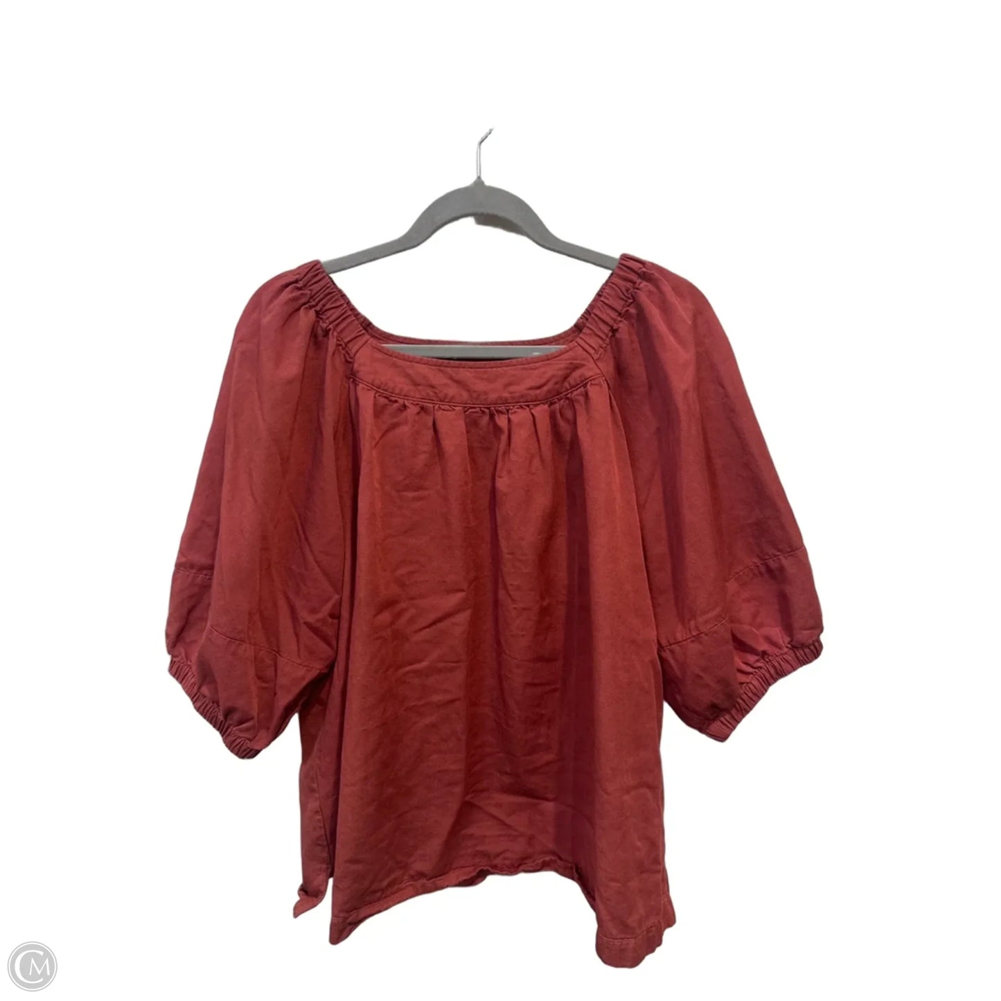 Top Short Sleeve By Jessica Simpson In Red, Size: L