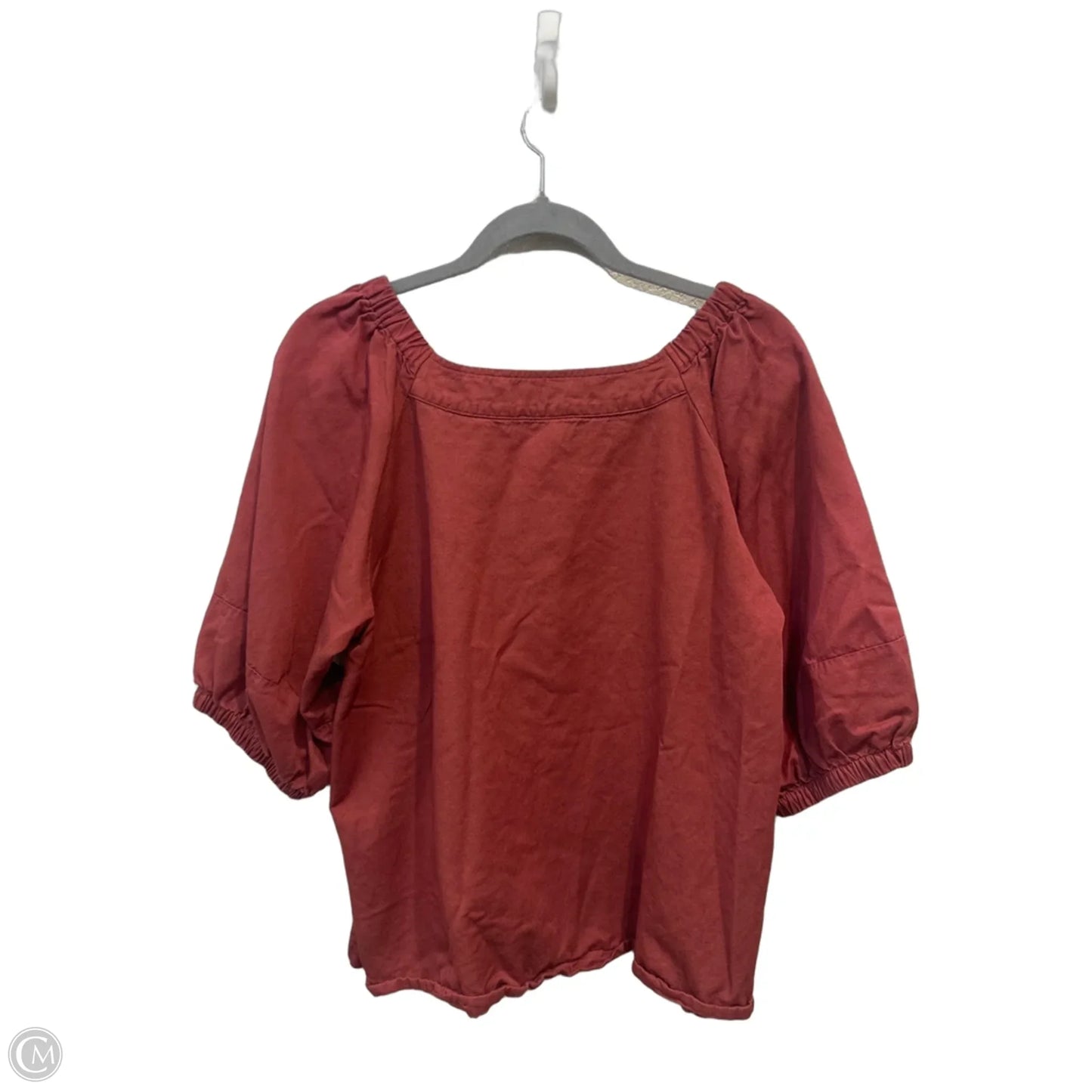 Top Short Sleeve By Jessica Simpson In Red, Size: L