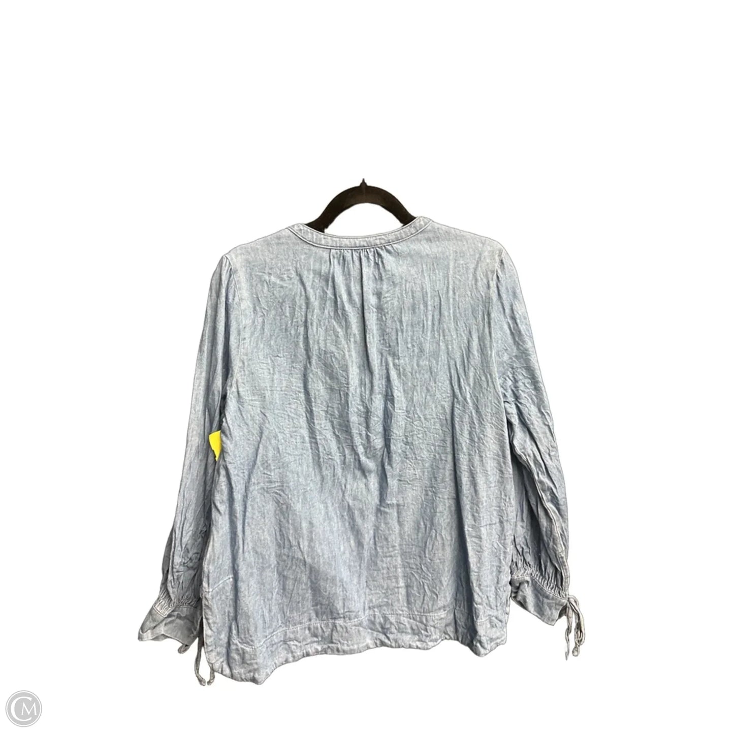 Top Long Sleeve By Old Navy In Blue Denim, Size: S