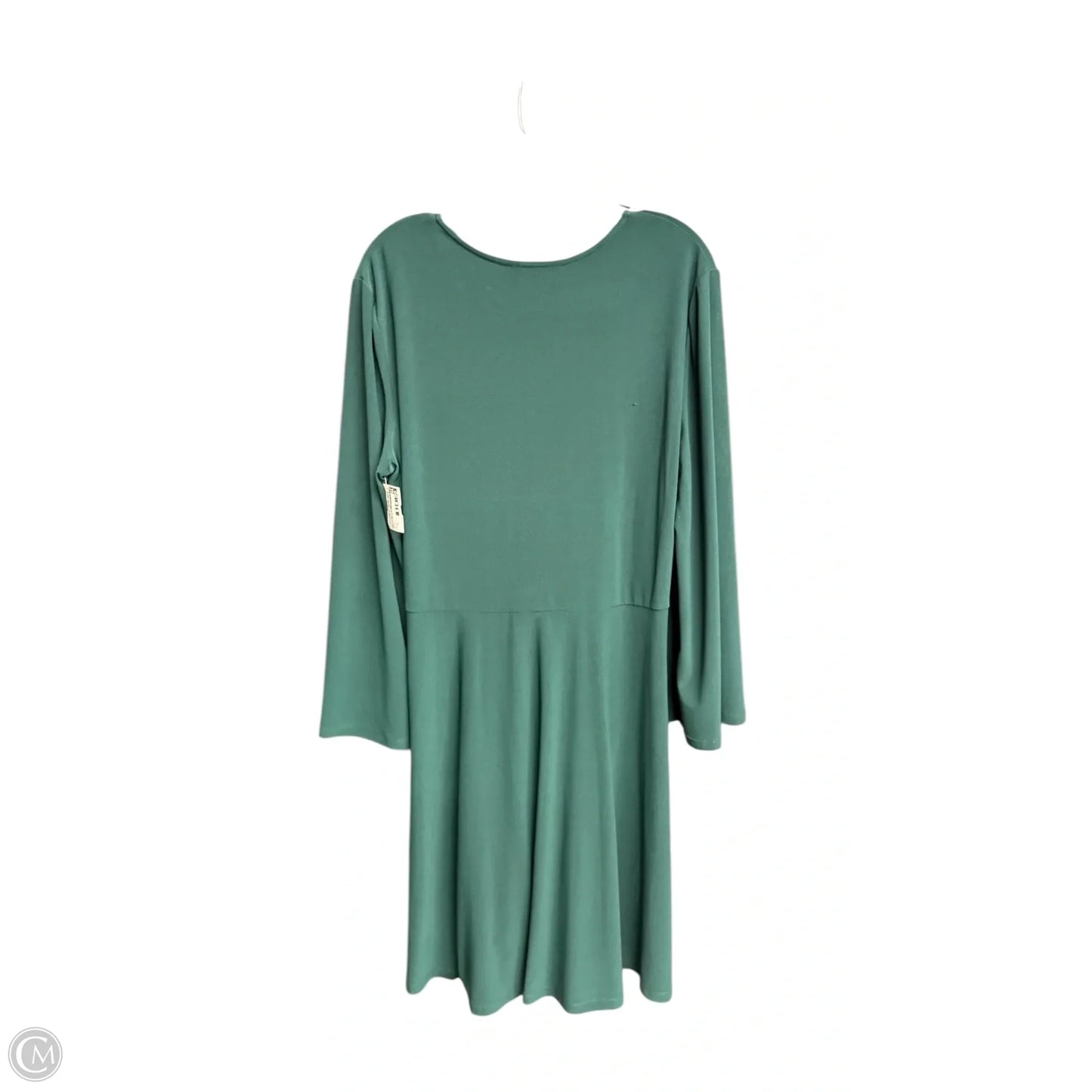 Dress Casual Midi By London Times In Green, Size: Xl
