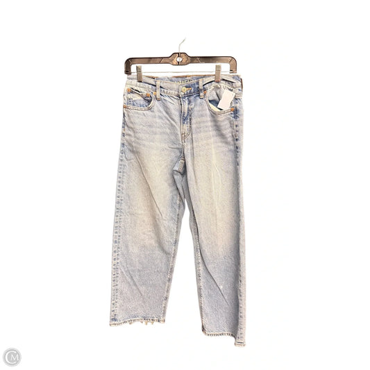 Jeans Wide Leg By American Eagle In Blue Denim, Size: 2