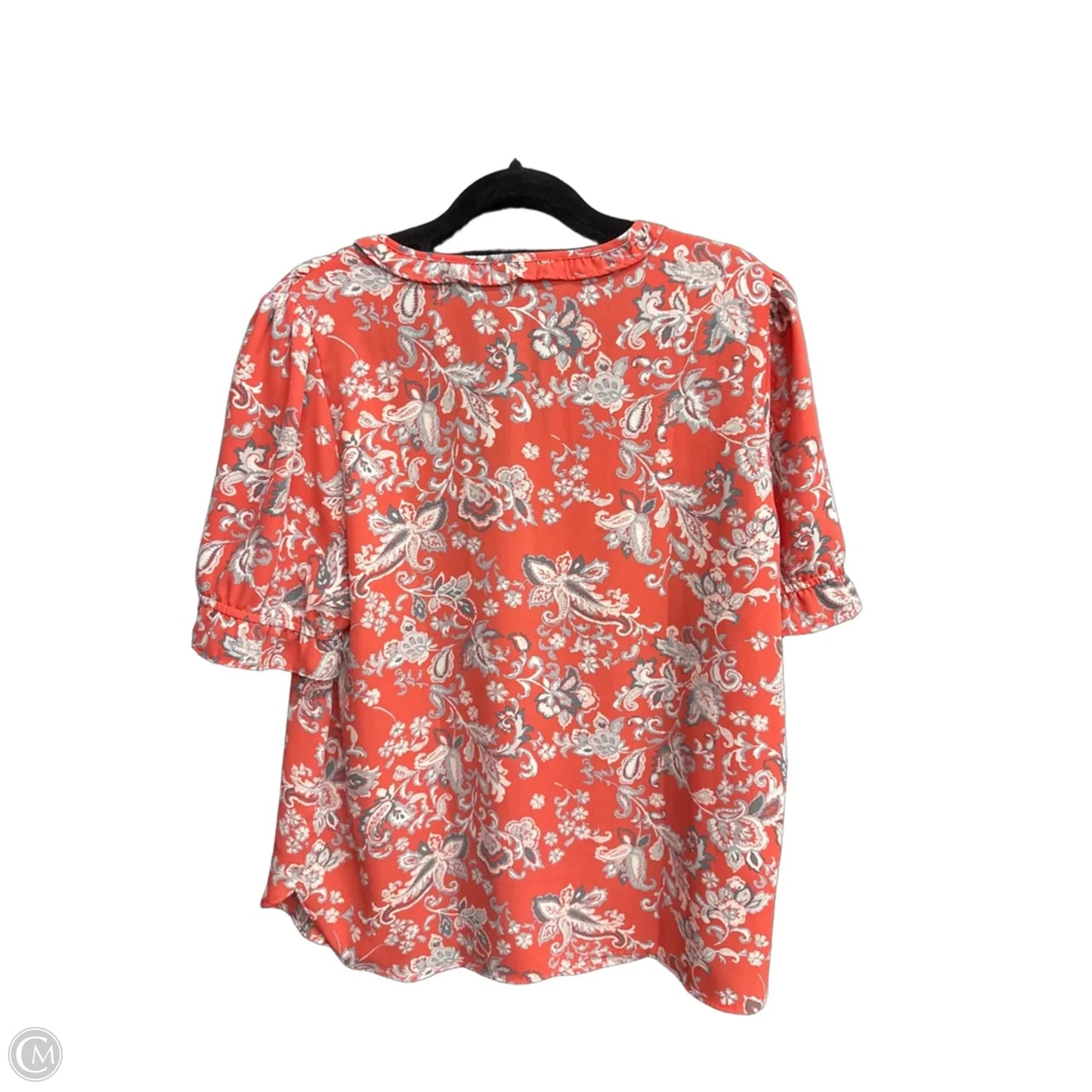 Blouse Short Sleeve By Loft In Paisley Print, Size: S