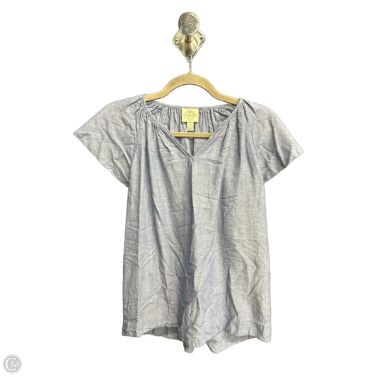 Top Short Sleeve Basic By St Johns Bay In Blue, Size: M