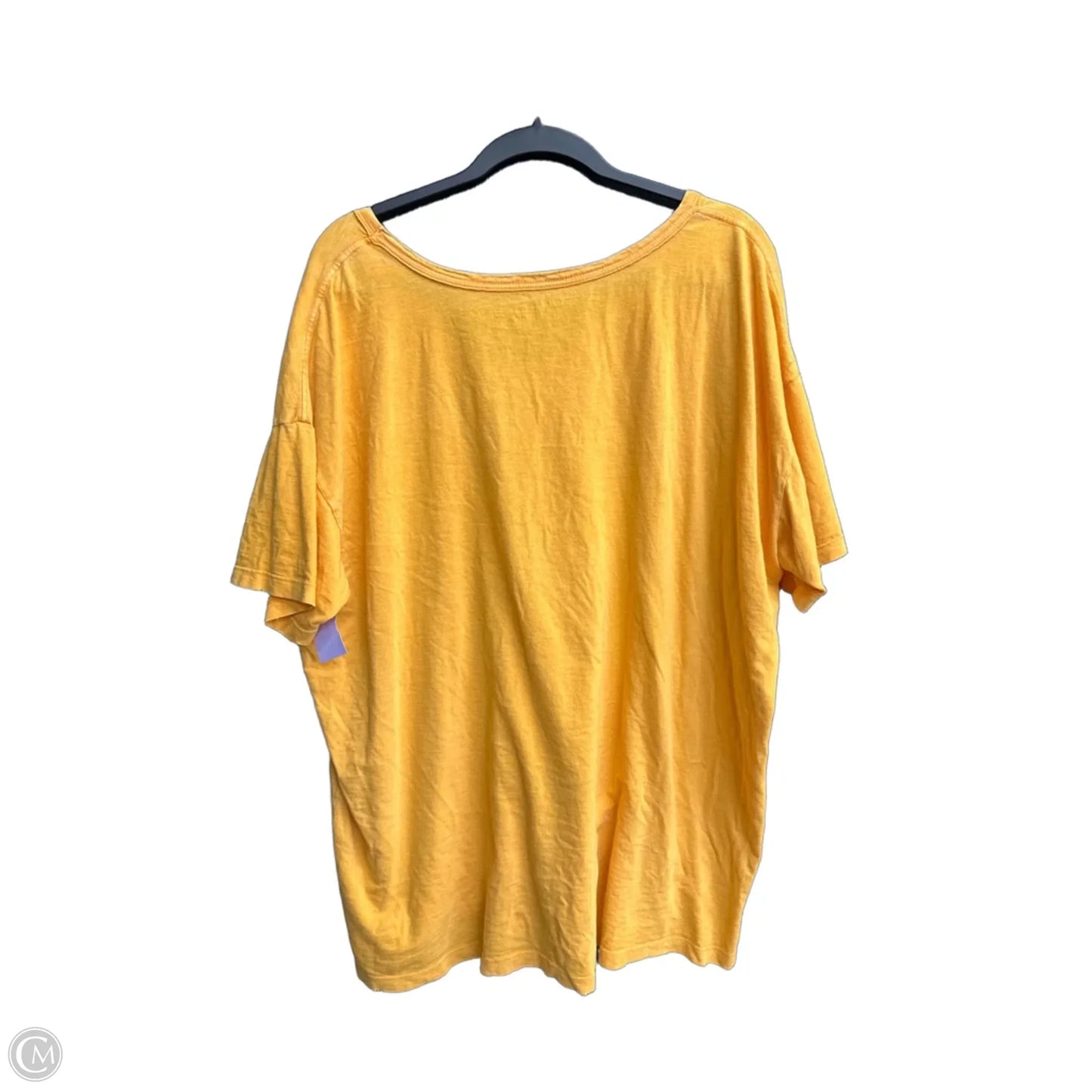 Top Short Sleeve By Aerie In Yellow, Size: Xl