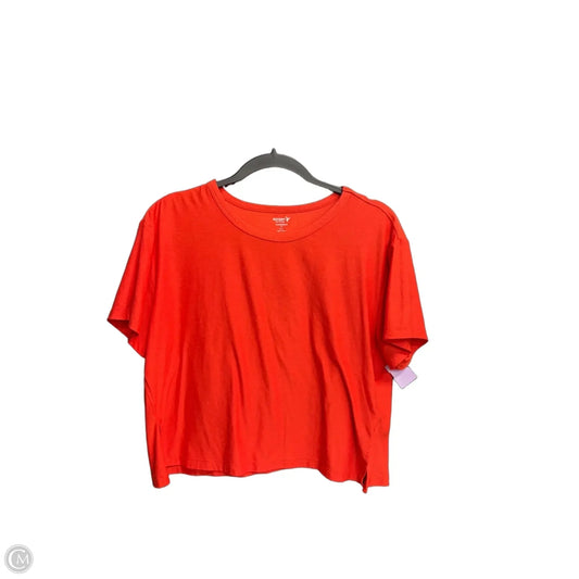 Athletic Top Short Sleeve By Old Navy In Red, Size: M