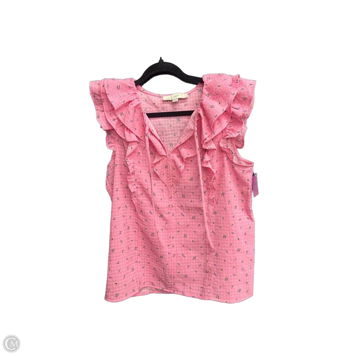 Blouse Sleeveless By Loft In Floral Print, Size: S
