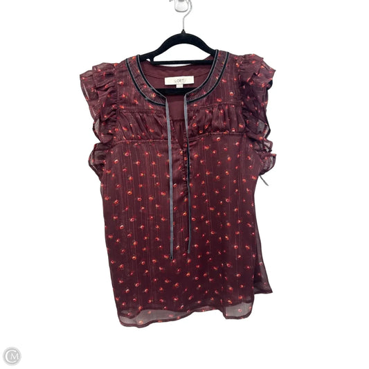 Blouse Sleeveless By Loft In Floral Print, Size: Xs