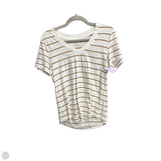 Top Short Sleeve By Loft In Striped Pattern, Size: Xsp