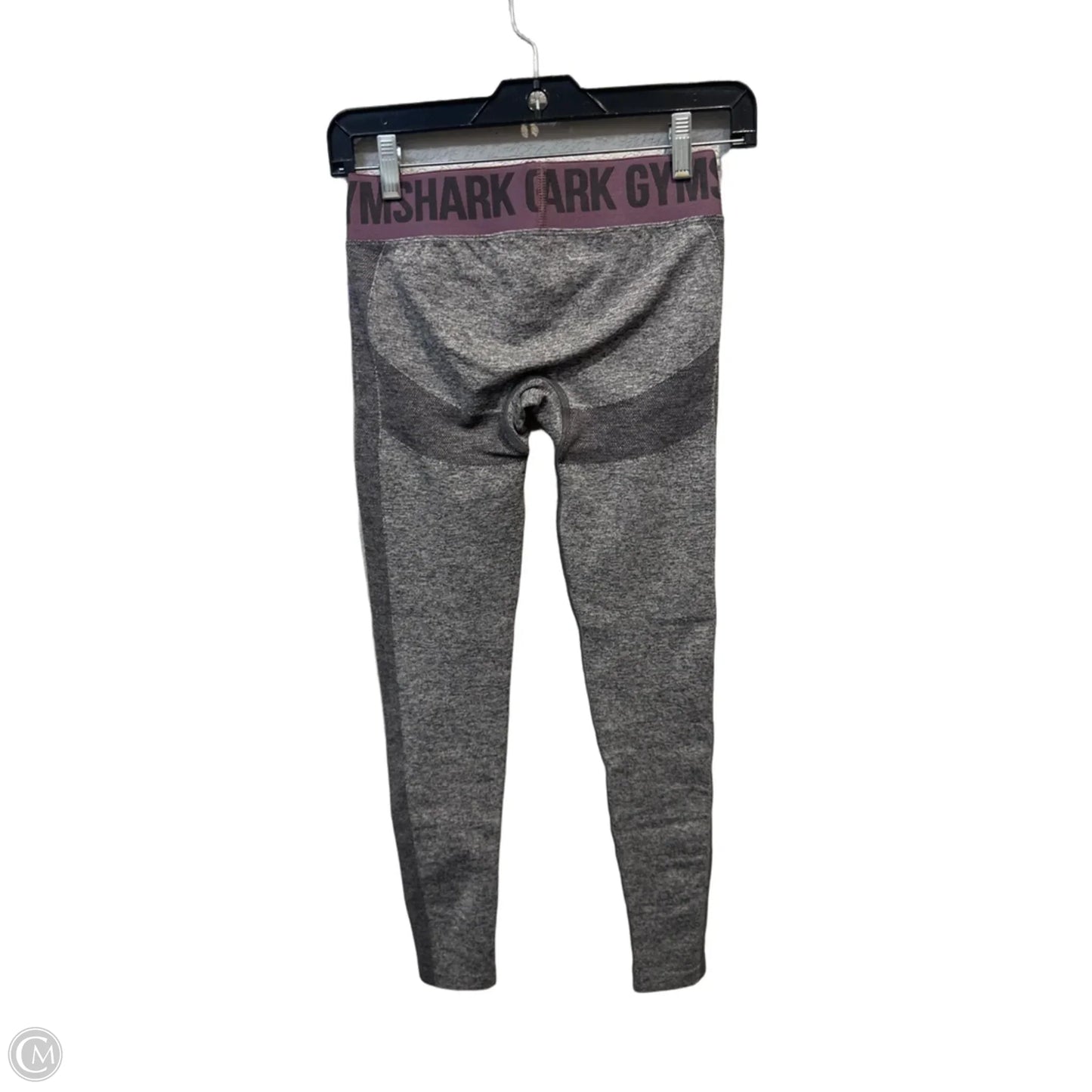Athletic Leggings By Gym Shark In Grey & Pink, Size: S